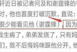 谢振轩爆料谢霆锋视频了